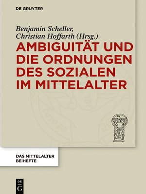 cover image of Ambiguität und die Ordnungen des Sozialen im Mittelalter